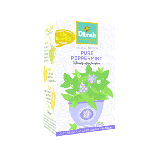 Dilmah Natural Infusion Pure Peppermint Leaves (20 x 2g tagged tea bags)