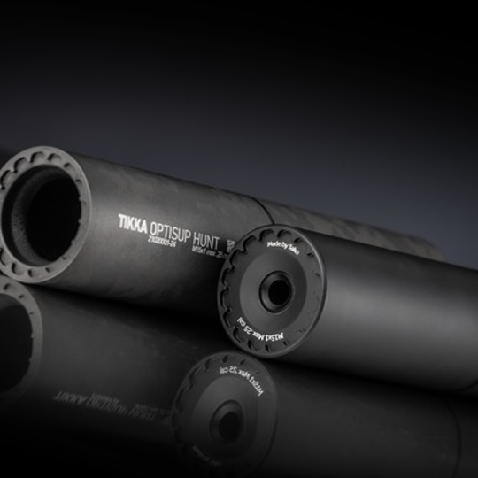 Tikka Optisup Polyfade Tungsten and Black Velvet Reflex Silencer