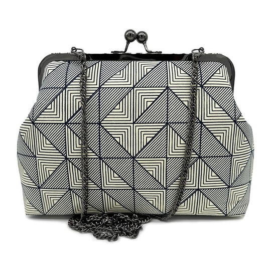 Lucy - Ankara Navy Cream Diamond