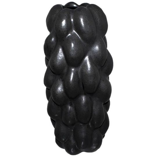 Black Ceramic Organic Vase