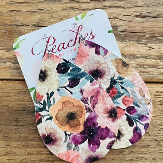 Flowers Purple & More Soft Leather