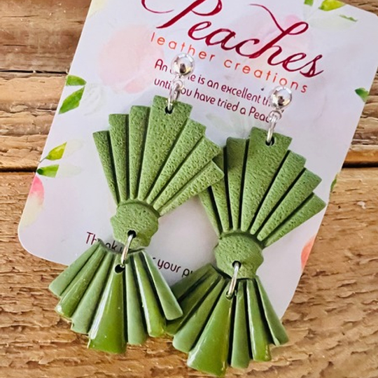 Fan Dangles Polymer Clay