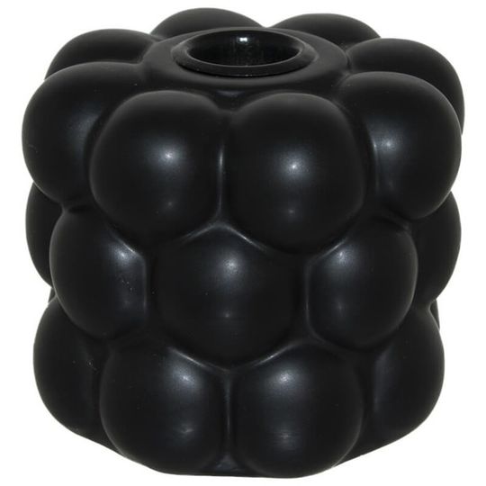 Black Ceramic Bubble Candleholder