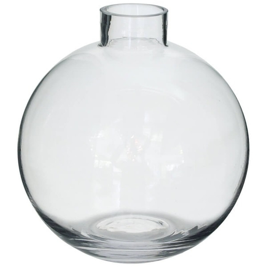 Clear Glass Globe Vase