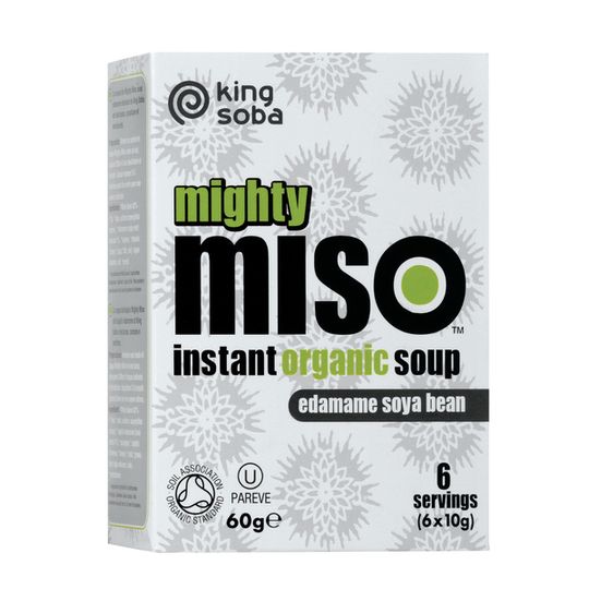 King Soba Organic Edamame Soya Bean Miso Soup (60g)