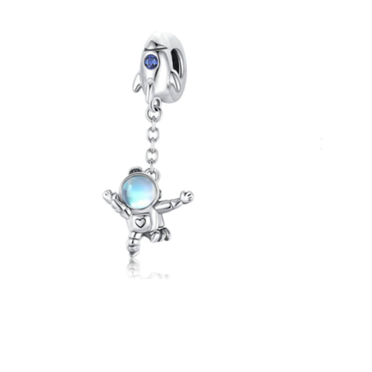 Spaceship & Astronaut Charm