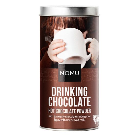 NOMU Drinking Hot Chocolate