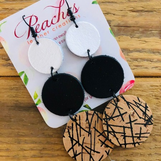 Metallic Black Confetti Trio