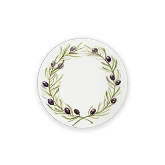 24 Coasters - Olive Wreath