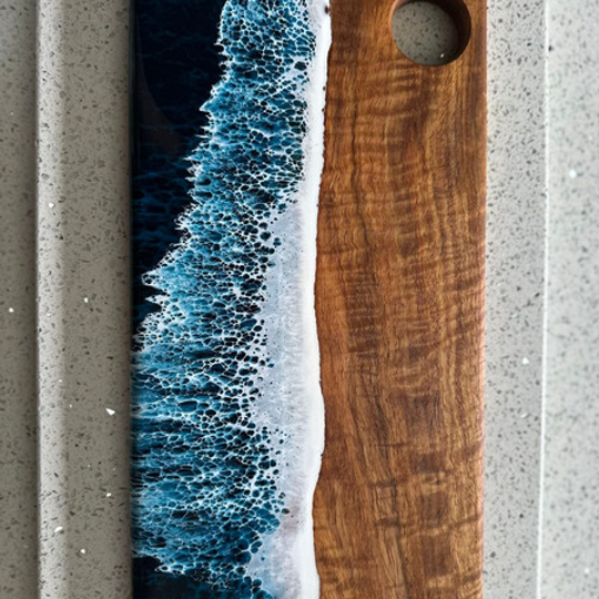 Resin Ocean Cheese Board