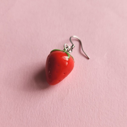 Strawberry - Single Earring