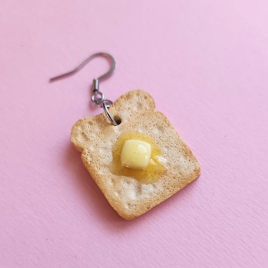 Buttered Toast - Single Earring