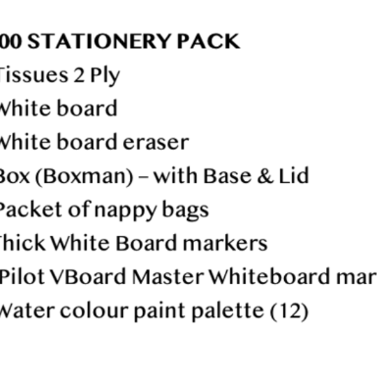 Gr 0000 Stationery Pack