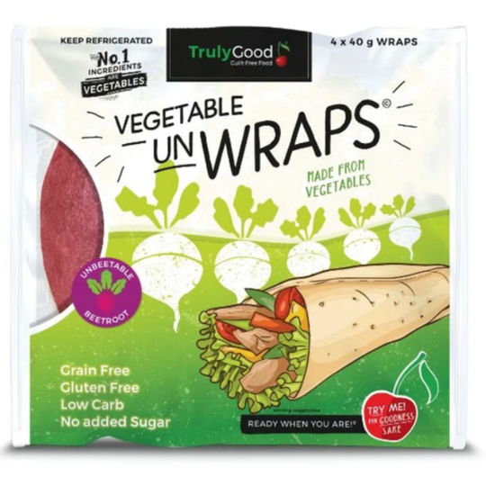 Low carb Vegetable Wrap With Beetroot