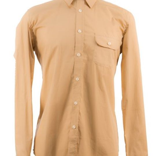 Men's Classic Stone Colour Long Sleeve Shirt