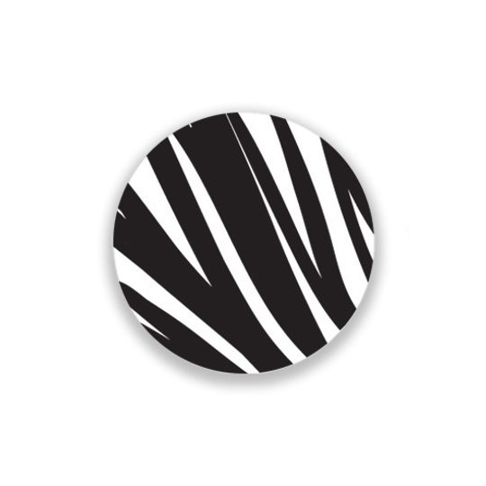 24 Coasters - black Zebra stripes
