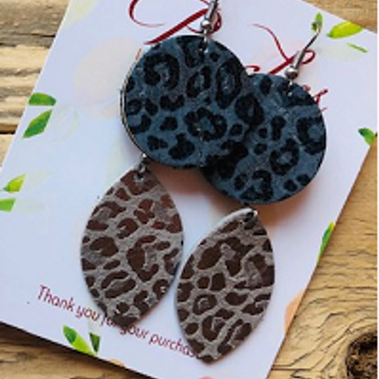 Metallic Leopard Mini's