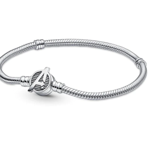 Avengers Logo Clasp Snake Chain Bracelet