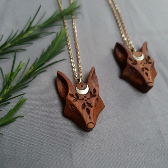 Luna Fox/Wolf necklace