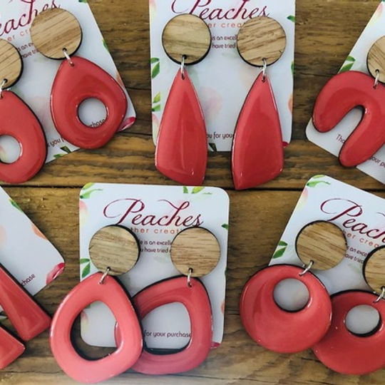 Fashion Colours - Crazy Coral Wood & Resin Range