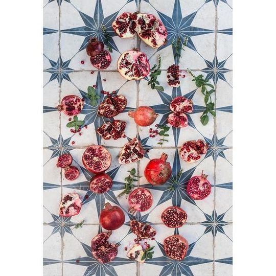 Tablecloth - Turkish Pomegranates and Mint