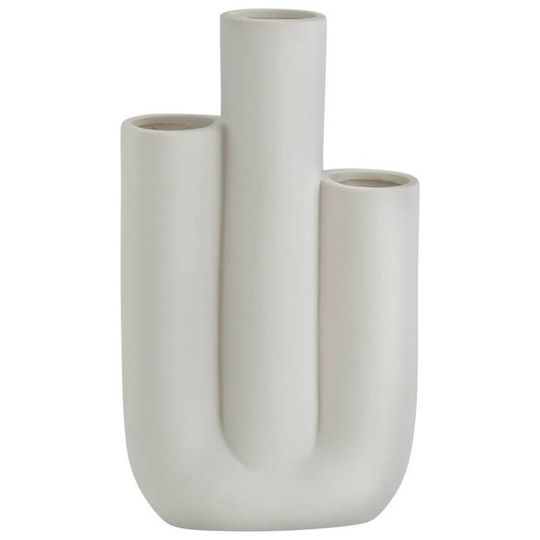 Triple Pipe Ceramic Vase