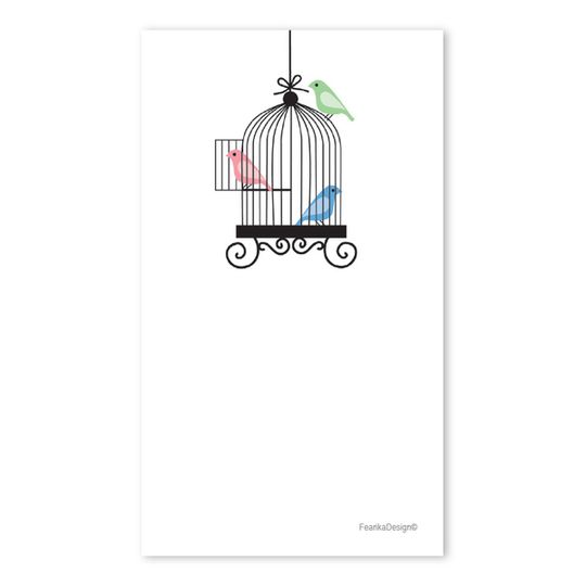 10 Little Letters - Colourful birds in cage