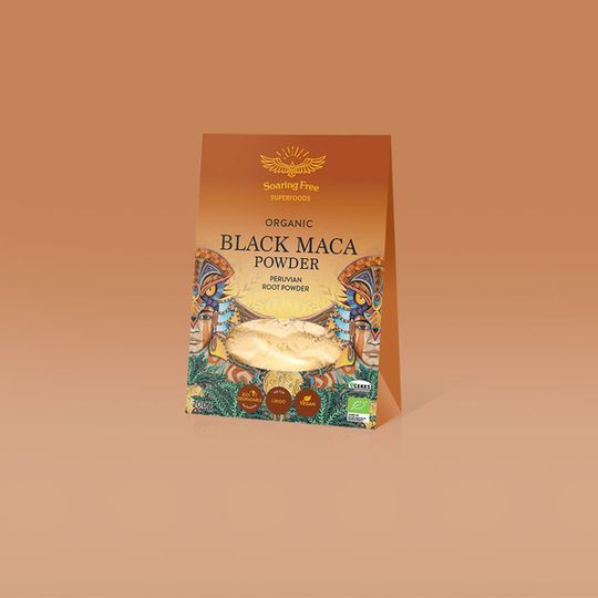SOARING FREE SUPERFOODS Organic Black Maca Powder - 200g