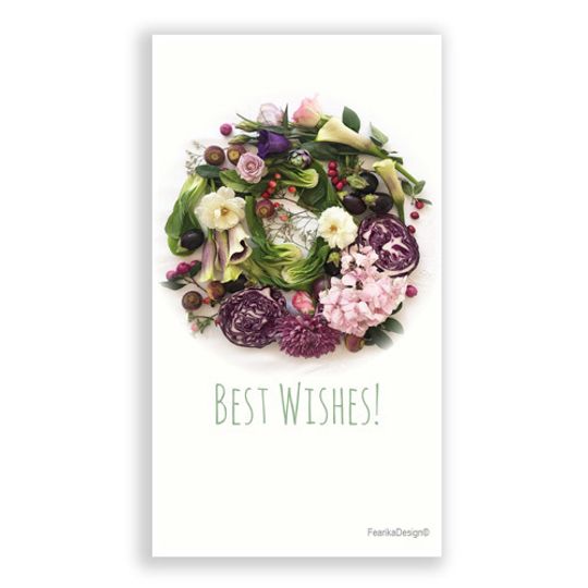 10 Little Letters - Flower & Veg Wreath - Best Wishes
