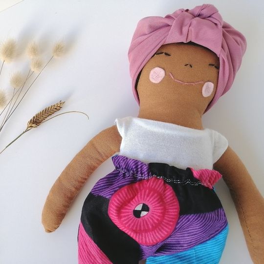 Tumi Doll in Ankara Paperbag Pant