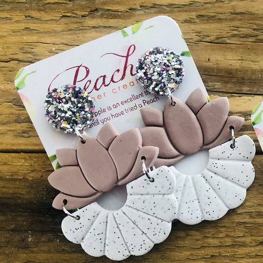 Lotus Flower Combo with Multi Colour Glitter Stud