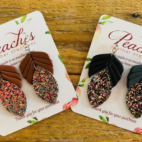 Glitter Dangles Polymer Clay