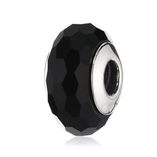 Black Murano Glass Charm