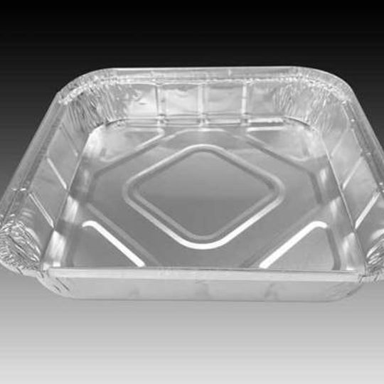 W4583-SH-1,6 litre square aluminium foil catering container