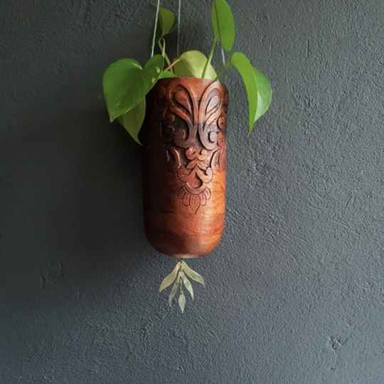 Paisley tube planter/vase