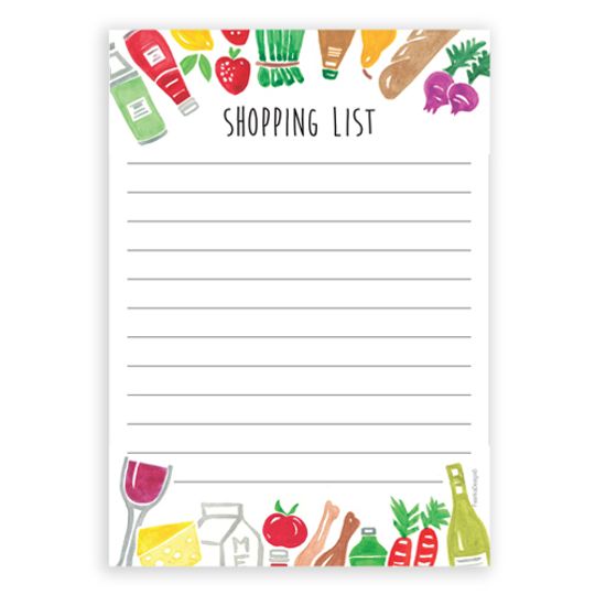 A6 Notebook - Shopping List