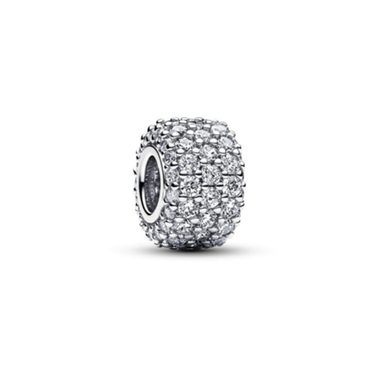 Sparkling Pavè Triple Row Charm