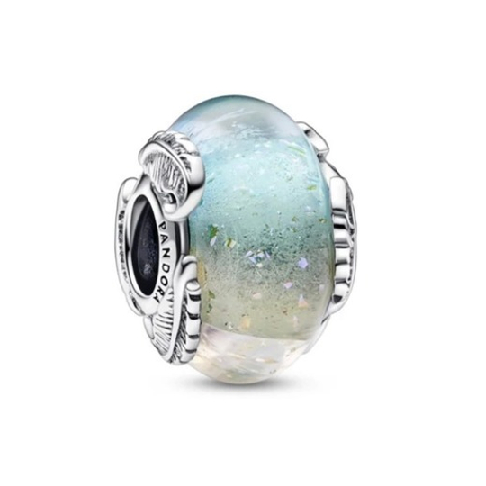 Feather Multi colour Murano Charm