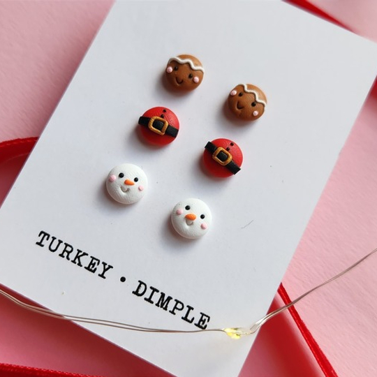 Christmas Triple Stud Set