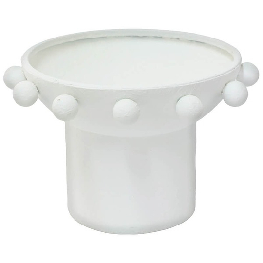 White Metal Decor Bowl