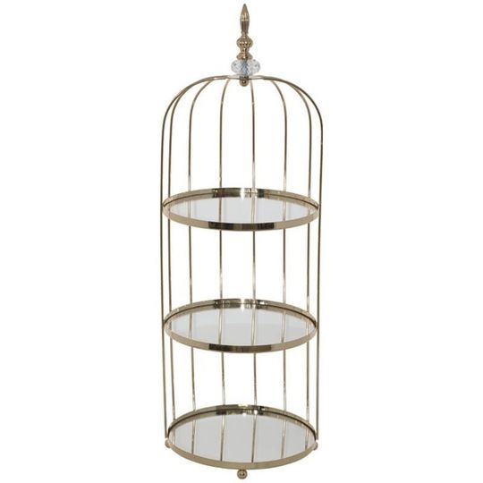 3 Tier Bird Cage Inspired Display Stand