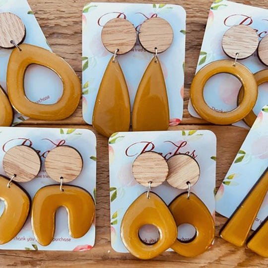Fashion Colours - Mustard Range Wood & Resin
