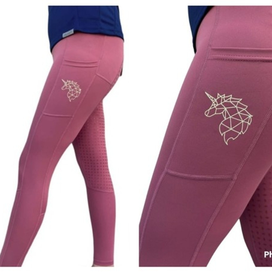 Riding Leggings: Rose Pink Kids