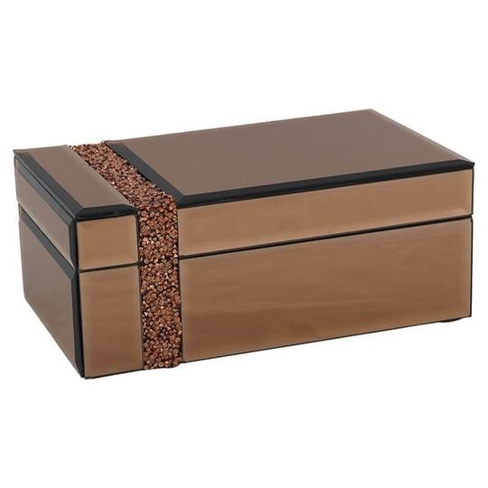 Bronze Mirror Box with Sparkly detail