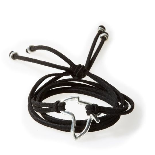 FIERCE Versatile faux suede Bracelet, Necklace & Choker Africa - Black