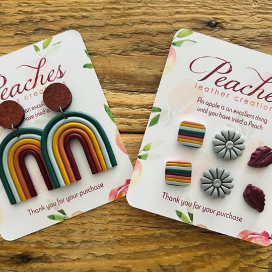 Rainbows in Winter Polymer Clay