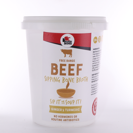 Beef Tumeric & Ginger Sipping Bone Broth (500ml)