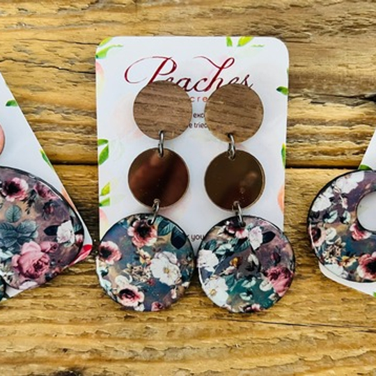 Flowers in November Wood & Resin Design