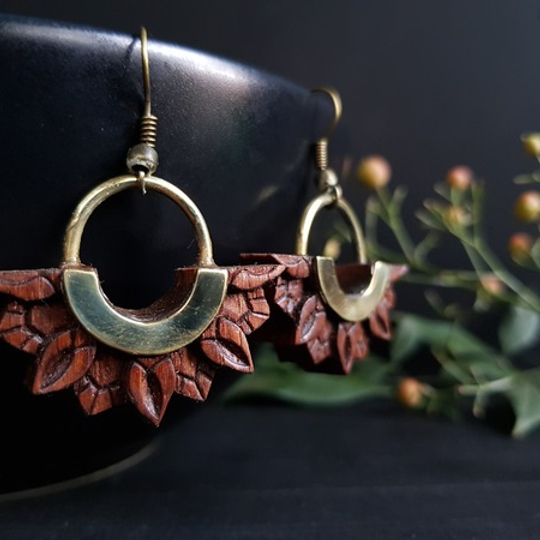 Tribal Fan Earrings