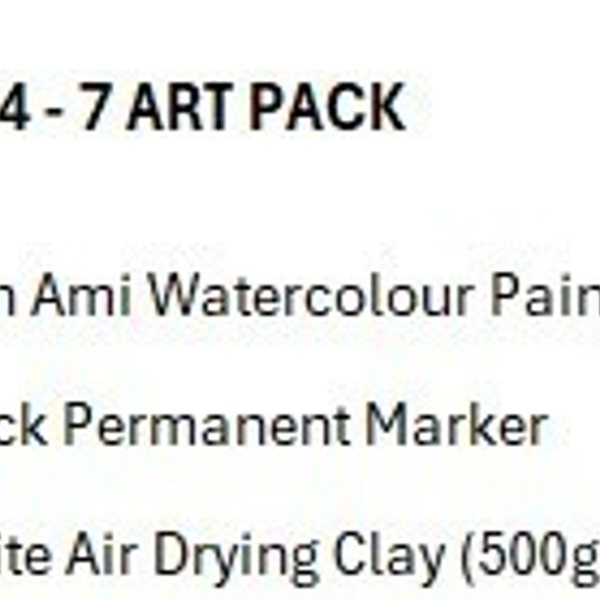 Gr 4-7 Art Pack